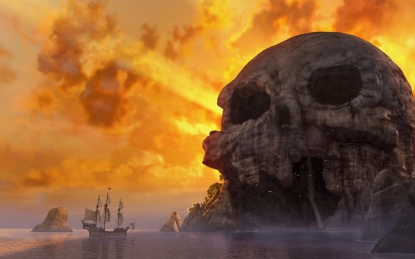 Movie The Pirate Fairy Pirate Ship Skull HD Wallpaper | Background Image
