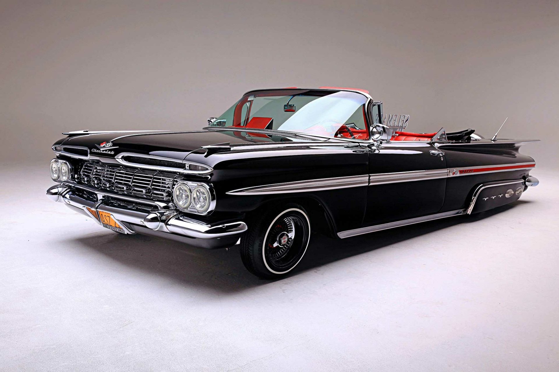 Download Lowrider Vehicle Chevrolet Impala Convertible HD Wallpaper