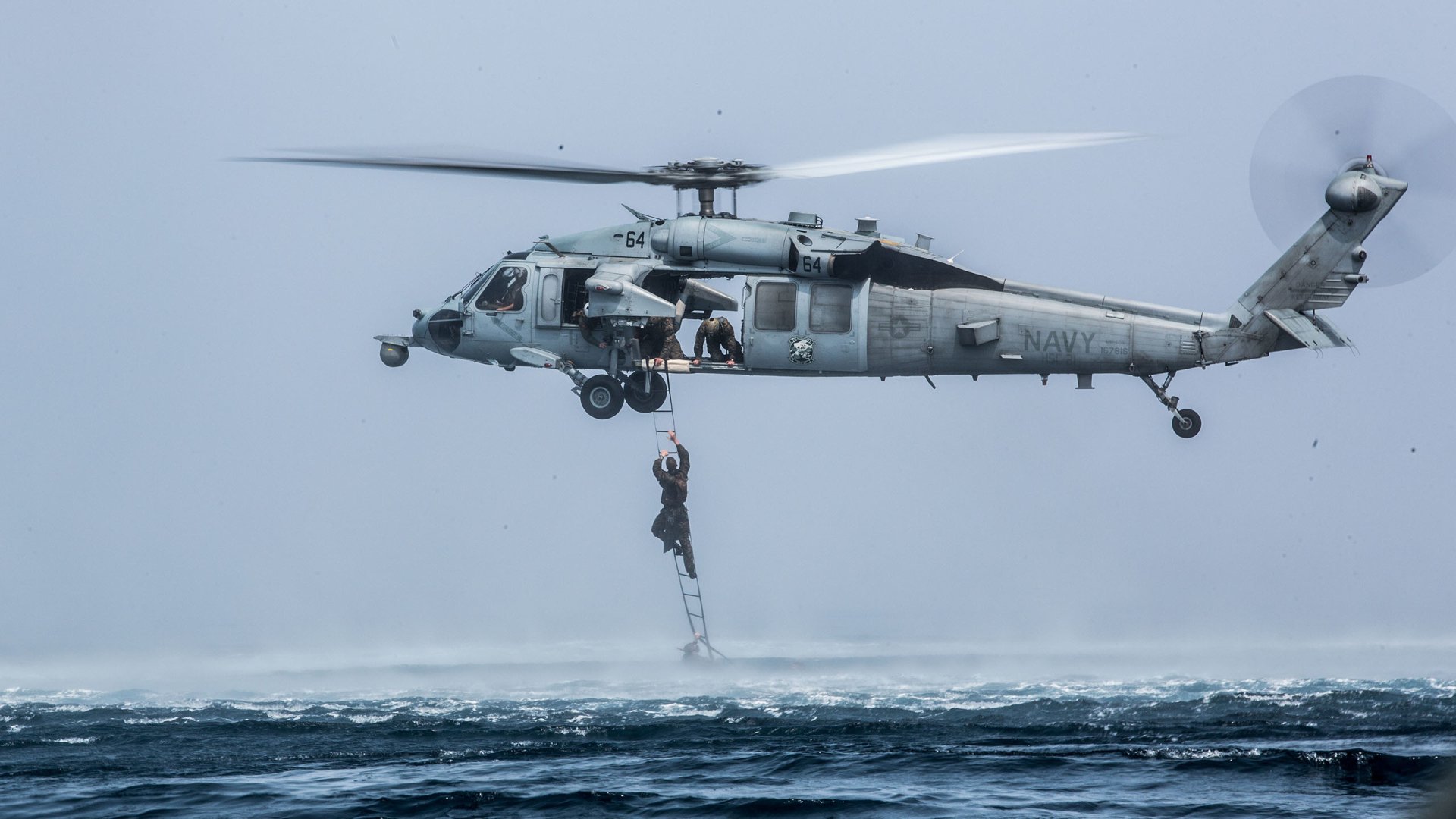 Download Helicopter Navy Military Sikorsky SH-60 Seahawk HD Wallpaper