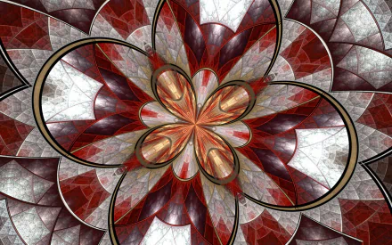 white red Abstract fractal HD Desktop Wallpaper | Background Image
