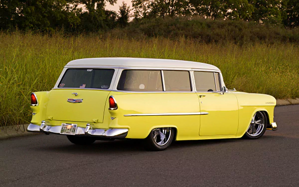 hot rod vehicle Chevrolet 210 Handyman HD Desktop Wallpaper | Background Image