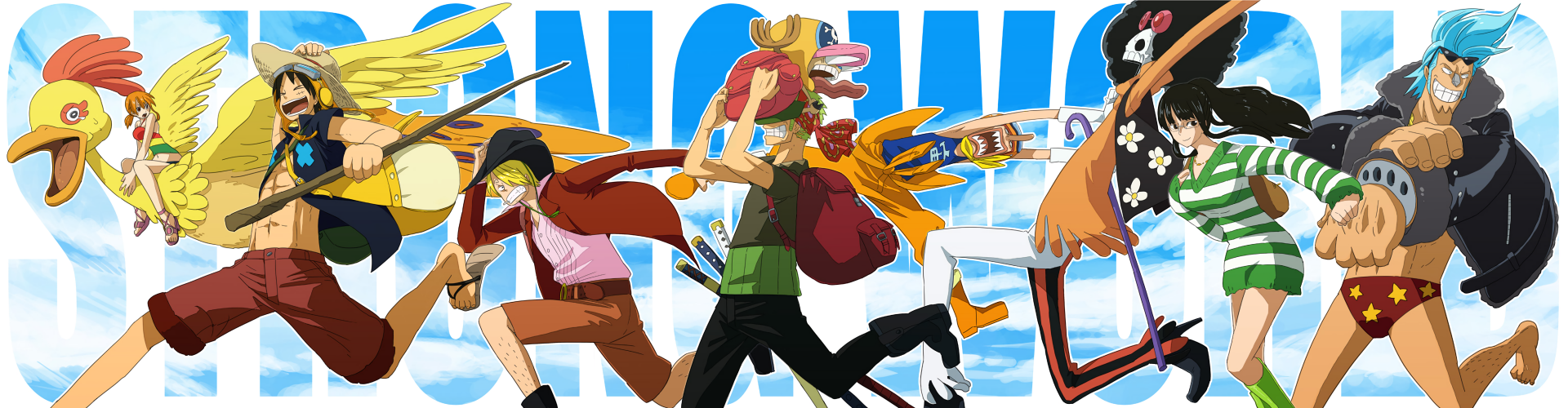 Download Usopp (One Piece) Sanji (One Piece) Roronoa Zoro Nico Robin Nami  (One Piece) Monkey D. Luffy Franky (One Piece) Brook (One Piece) Anime One  Piece HD Wallpaper