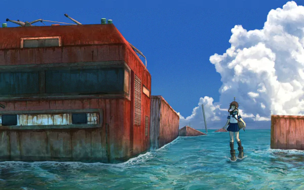 Fubuki (Kancolle) Anime Kantai Collection HD Desktop Wallpaper | Background Image