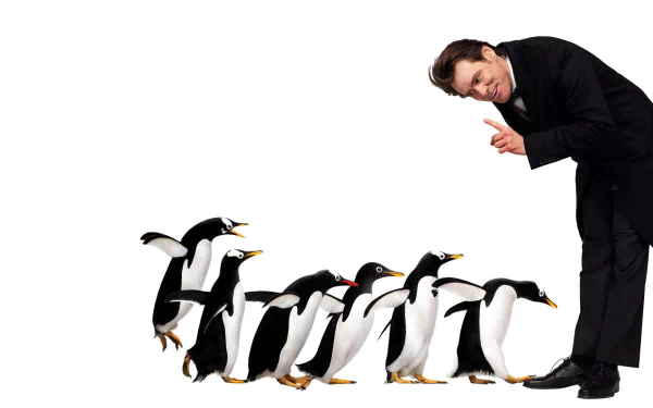 Jim Carrey movie mr. popper's penguins HD Desktop Wallpaper | Background Image