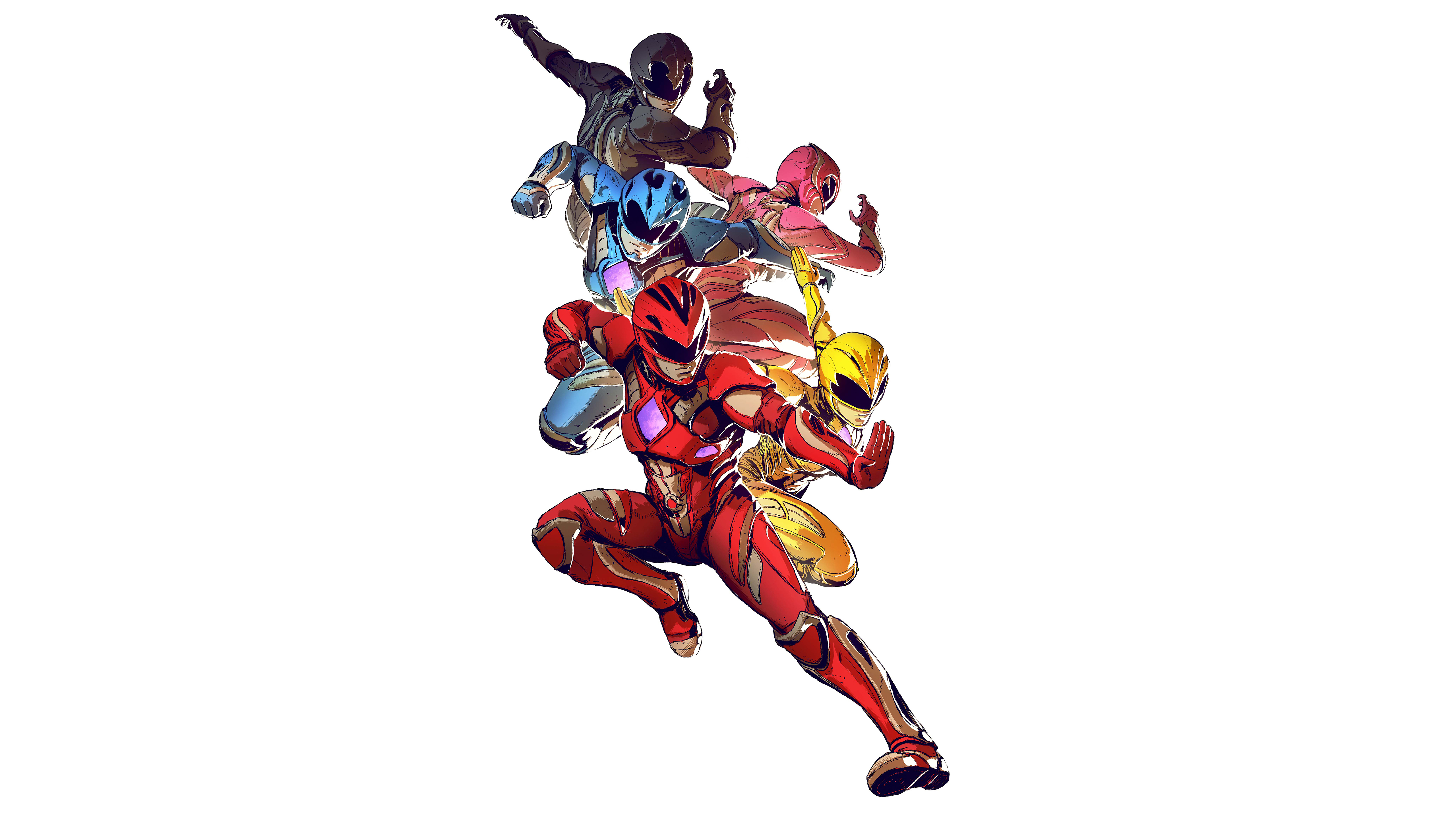 Red power rangers Wallpaper Download