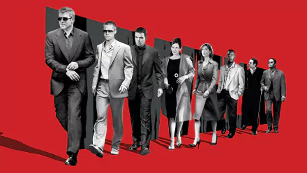 Andy García Don Cheadle Catherine Zeta-Jones Brad Pitt George Clooney Julia Roberts Matt Damon movie Ocean's Twelve HD Desktop Wallpaper | Background Image