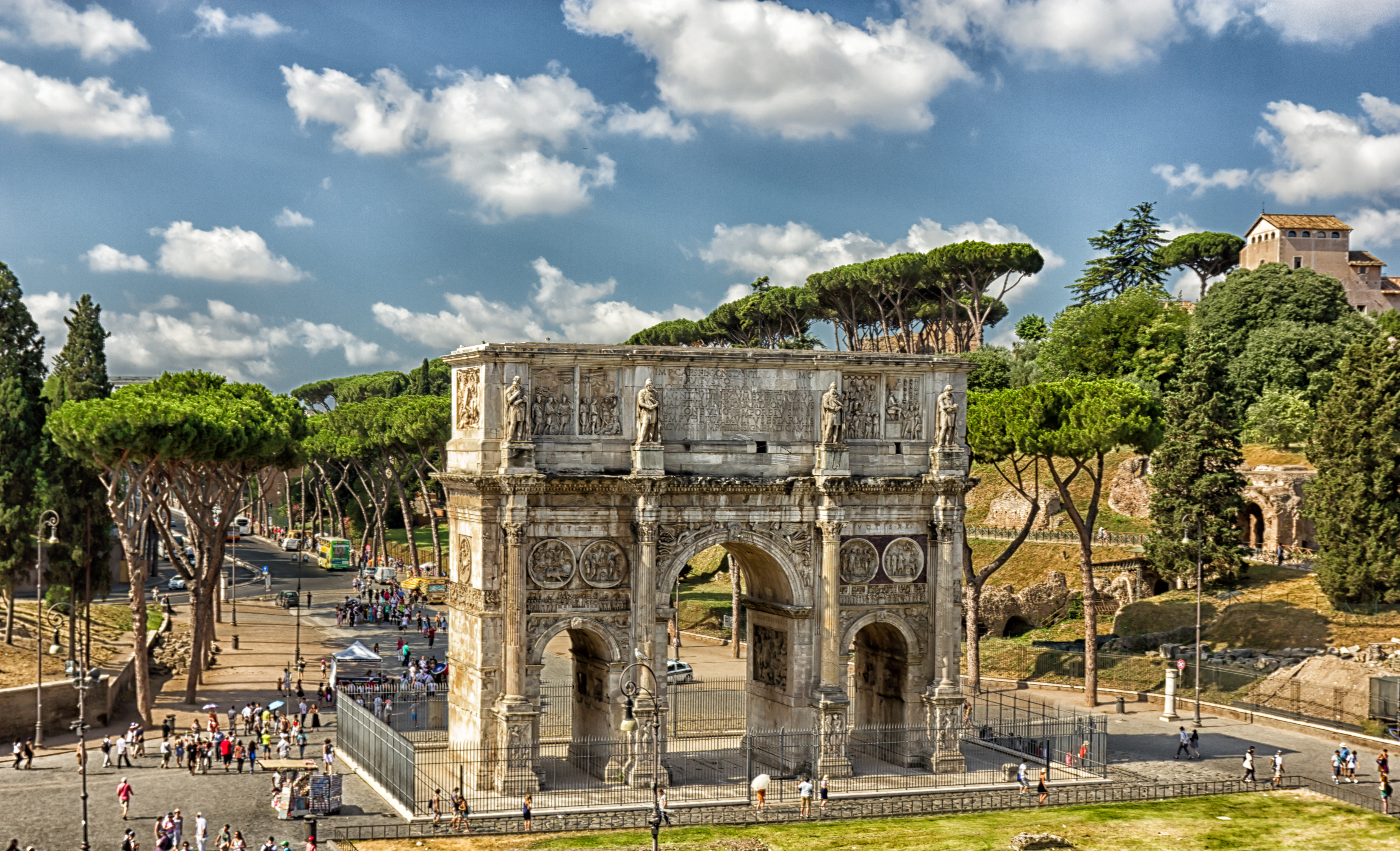 Man Made Arch Of Constantine HD Wallpaper | Background Image