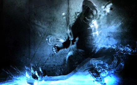 blue dancer artistic human HD Desktop Wallpaper | Background Image