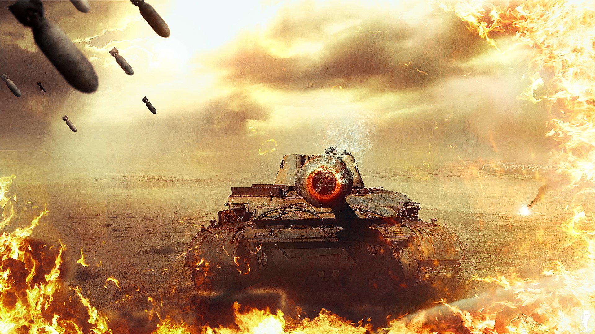 Download Desert Fire Tank Video Game World Of Tanks HD Wallpaper