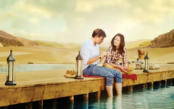 Ewan McGregor Emily Blunt movie Salmon Fishing in the Yemen HD Desktop Wallpaper | Background Image