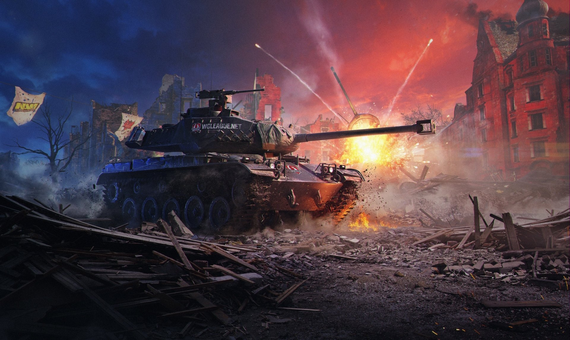 Download Explosion Ruin Tank Video Game World Of Tanks HD Wallpaper
