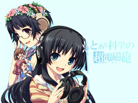 Kazari Uiharu Ruiko Saten Kuroko Shirai Mikoto Misaka Anime A Certain Scientific Railgun HD Desktop Wallpaper | Background Image