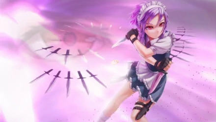 Sakuya Izayoi Anime Touhou HD Desktop Wallpaper | Background Image