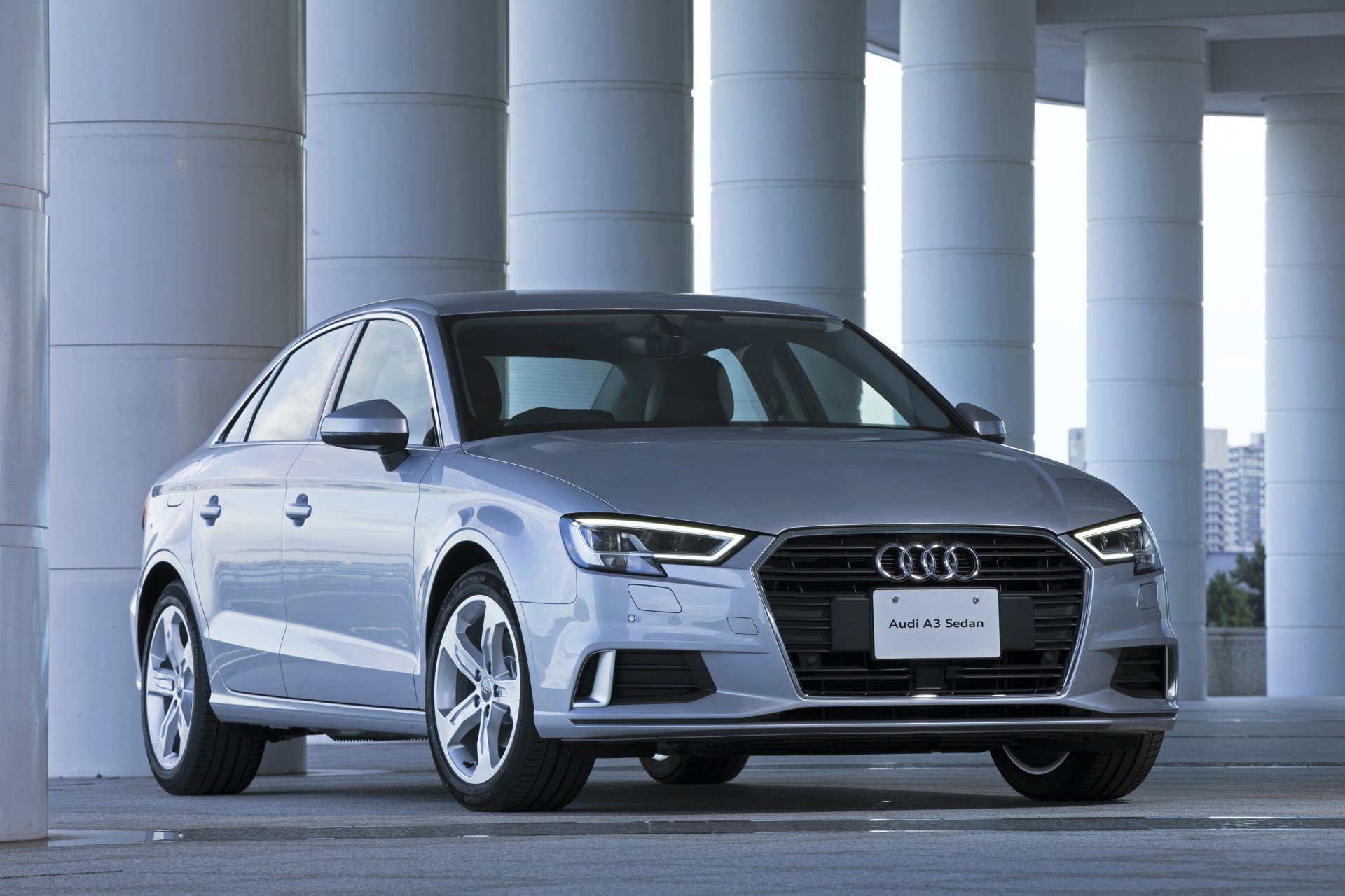 Download White Car Car Audi Vehicle Audi A3 4k Ultra HD Wallpaper