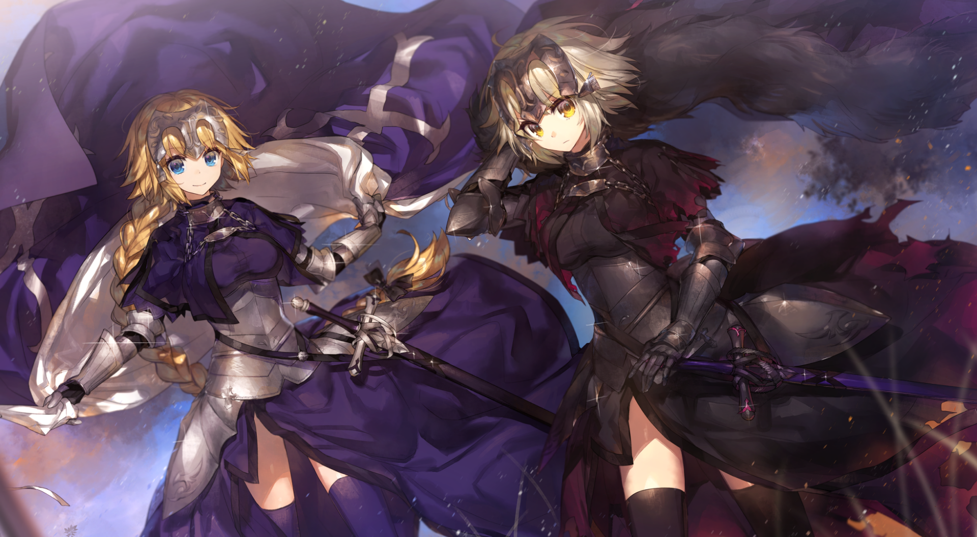 Jeanne d'Arc Alter & Ruler Anime HD Wallpaper