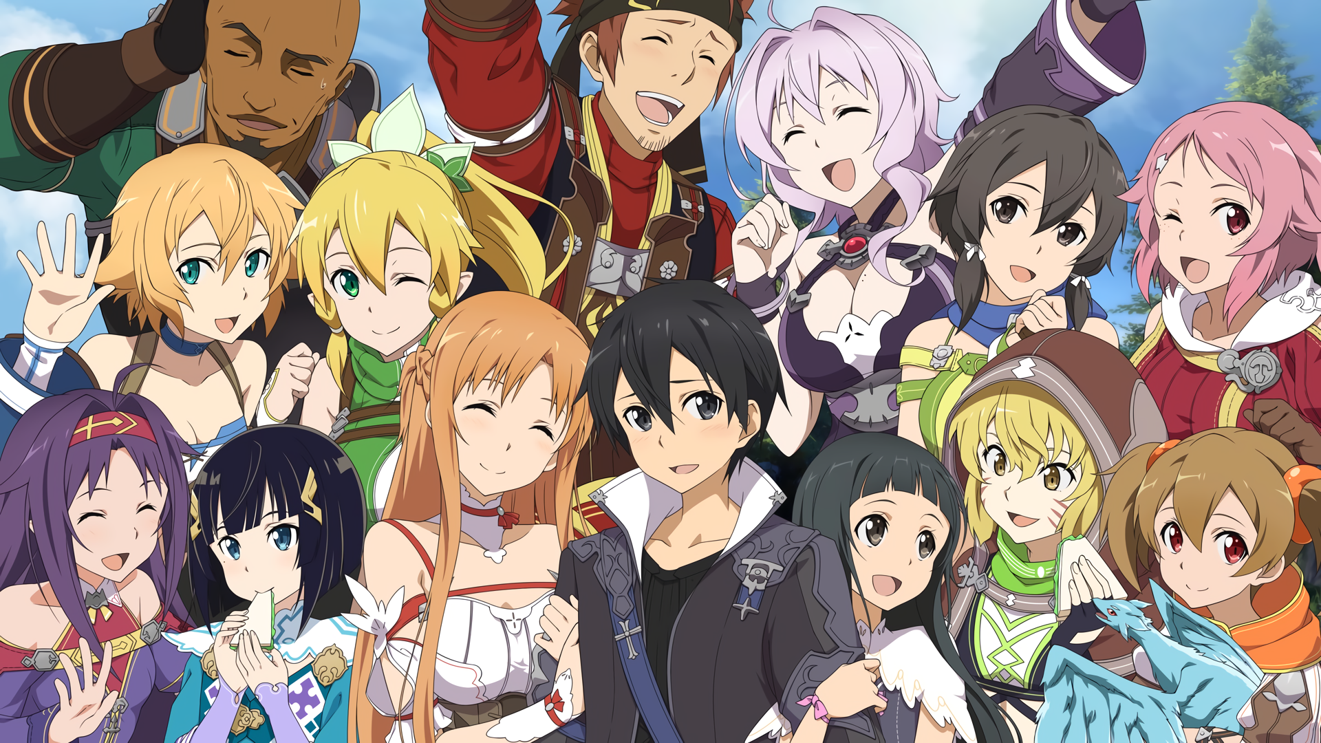 Sword Art Online Anime Group HD Wallpaper