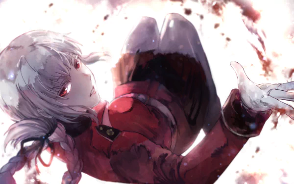 HD desktop wallpaper featuring Florence Nightingale from Fate/Grand Order, showcasing an anime style with vivid details and dynamic lighting.