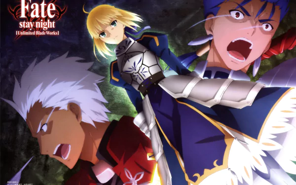 Lancer (Fate/Stay Night) Archer (Fate/Stay Night) Saber (Fate Series) Anime Fate/Stay Night: Unlimited Blade Works HD Desktop Wallpaper | Background Image