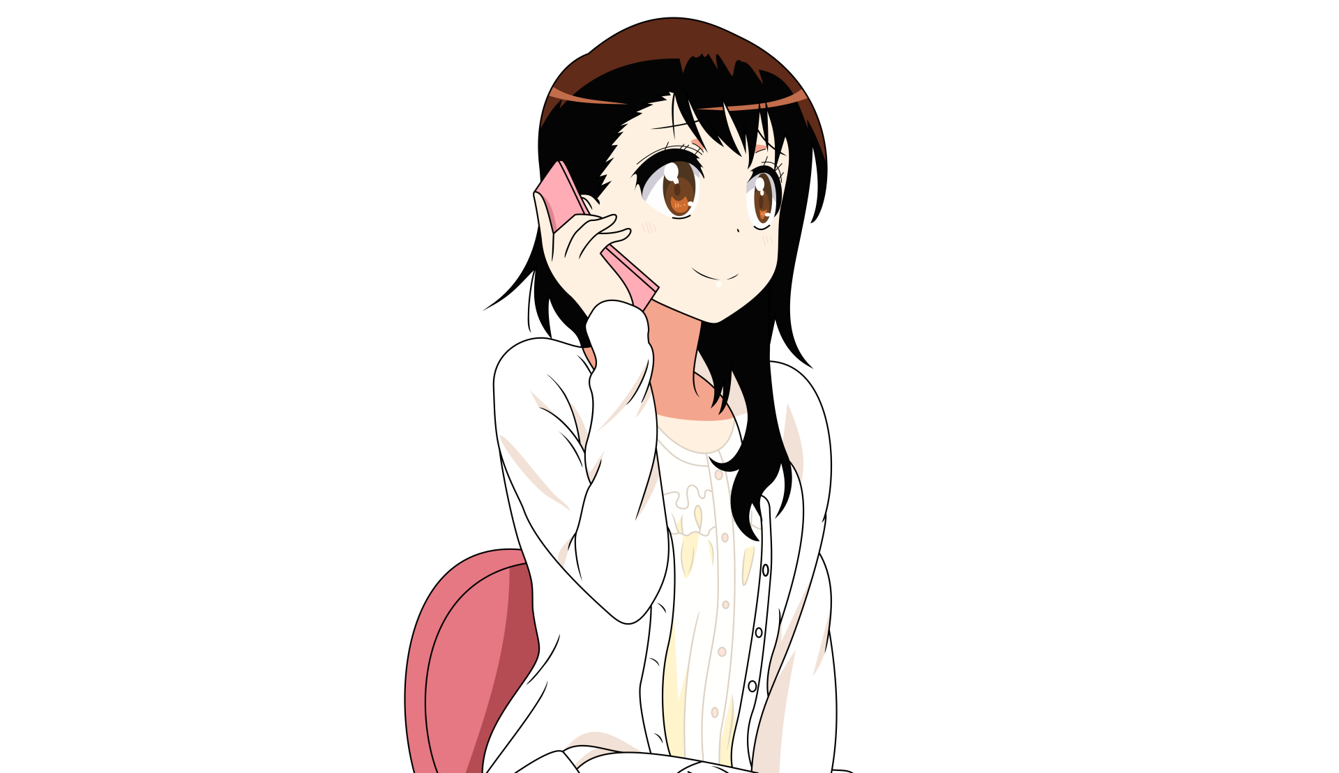 Kosaki Onodera from the anime Nisekoi, depicted in a detailed 8K Ultra HD PC desktop wallpaper and background.