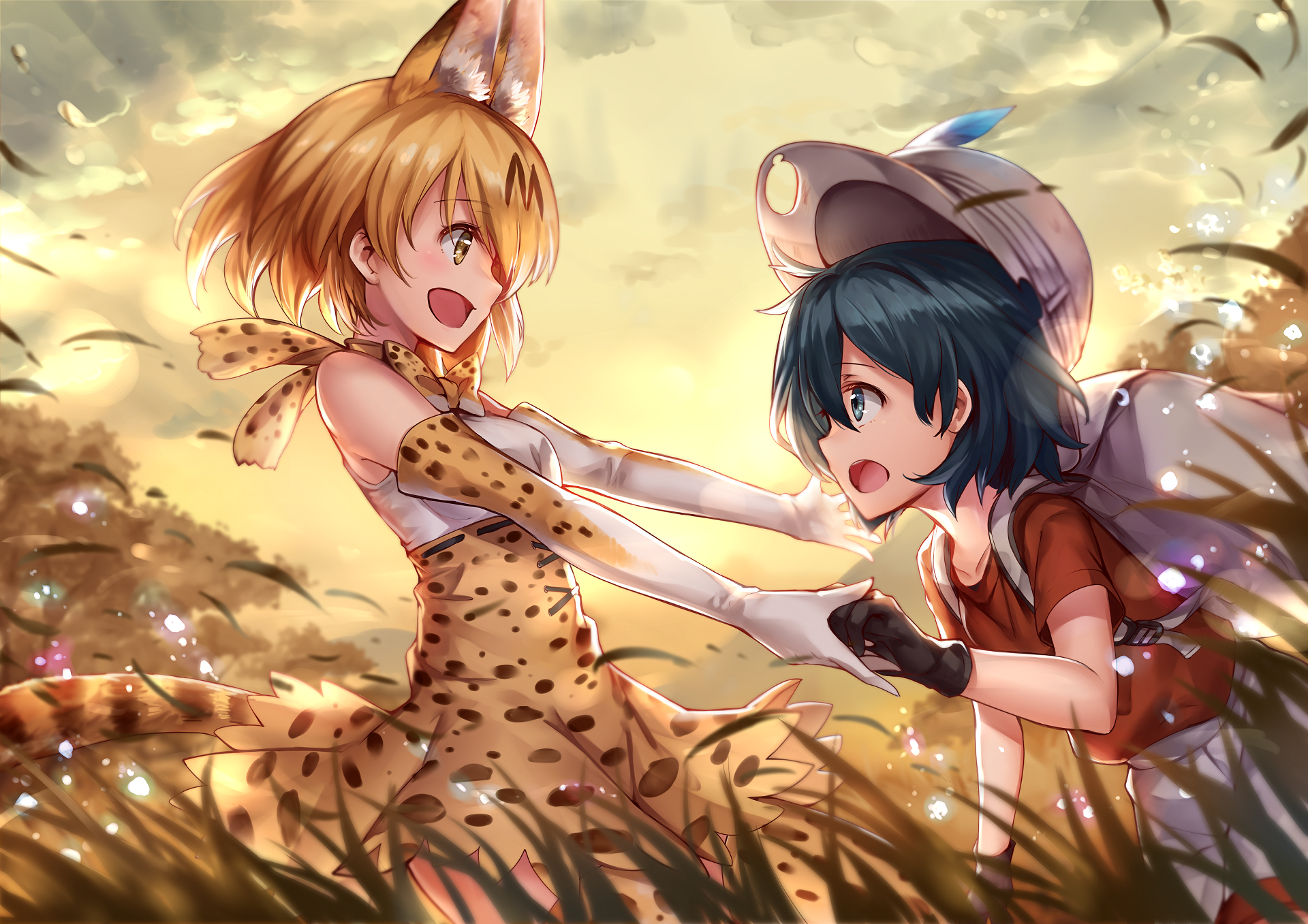 Download Kaban Kemono Friends Serval Kemono Friends Anime Kemono Friends Hd Wallpaper