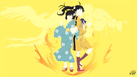  Fire Sisters Karen Araragi and Tsukihi Araragi