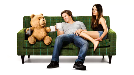 Ted (Movie Character) Mila Kunis Mark Wahlberg movie Ted HD Desktop Wallpaper | Background Image