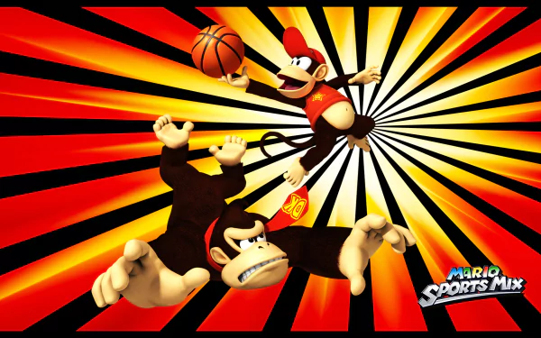 video game Mario Sports Mix HD Desktop Wallpaper | Background Image