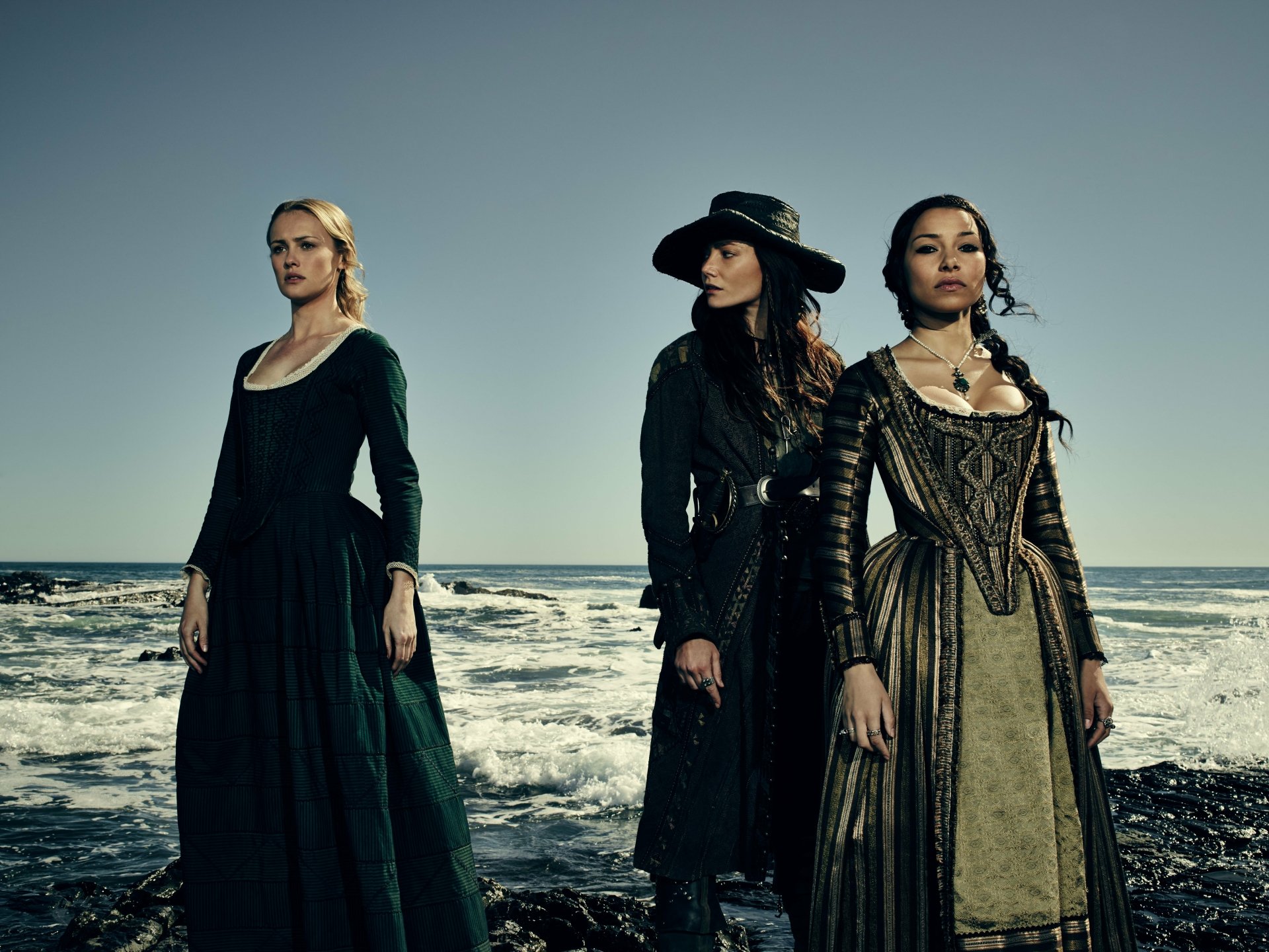 Download Anne Bonny (Black Sails) Clara Paget Jessica Parker Kennedy Max (Black Sails) Hannah New Eleanor Guthrie TV Show Black Sails 8k Ultra HD Wallpaper