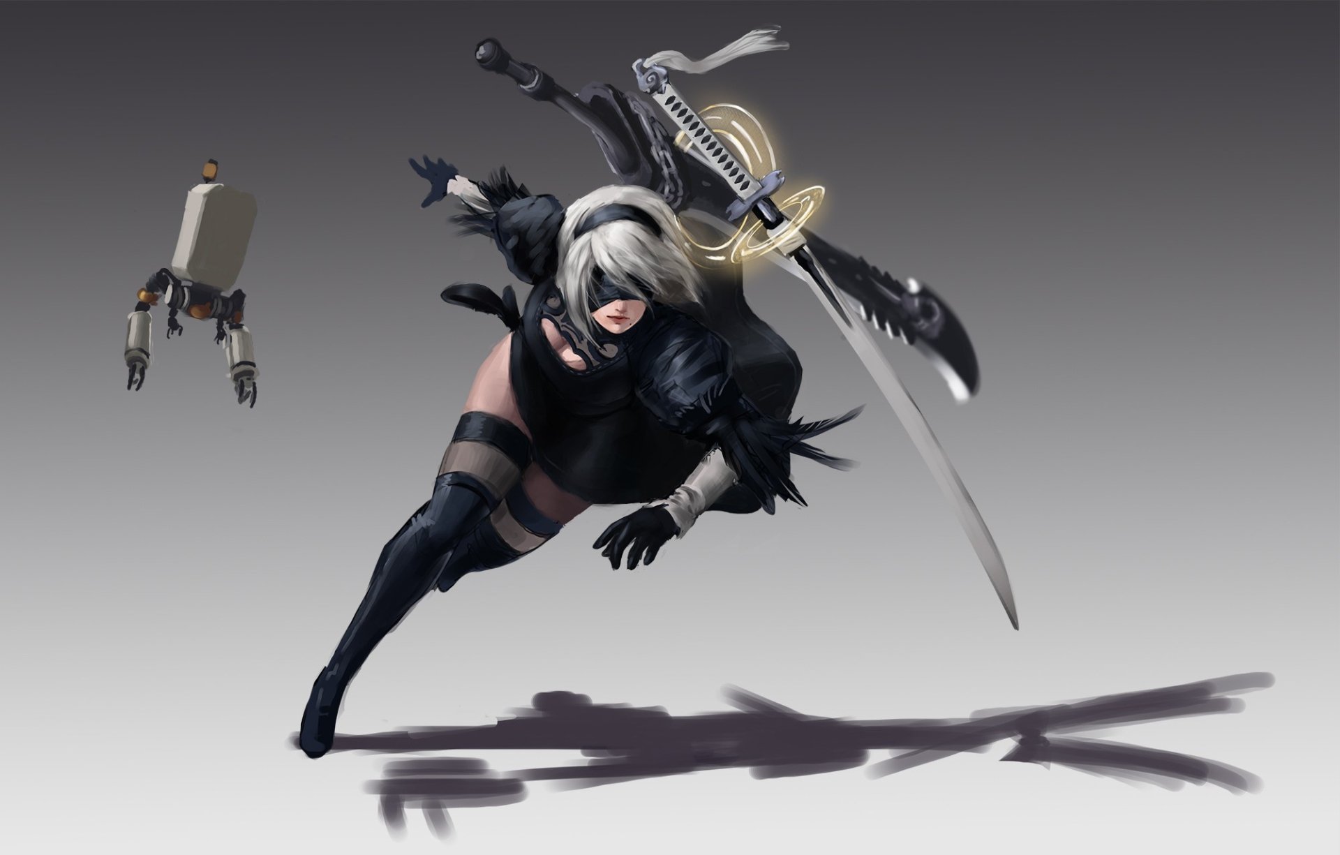 YoRHa No.2 Type B - NieR: Automata HD Wallpaper