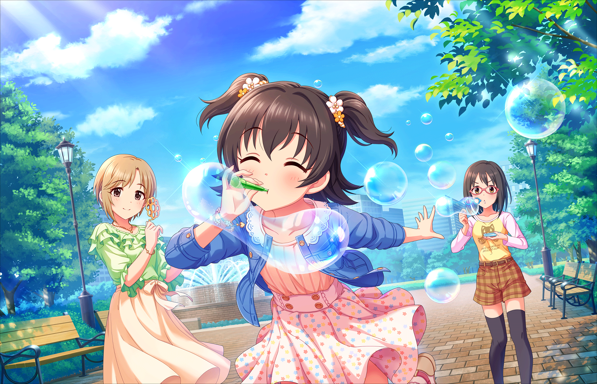 Download Haruna Kamijo Miria Akagi Yumi Aiba Anime THE IDOLM@STER: Cinderella Girls Starlight Stage HD Wallpaper by Annin Doufu