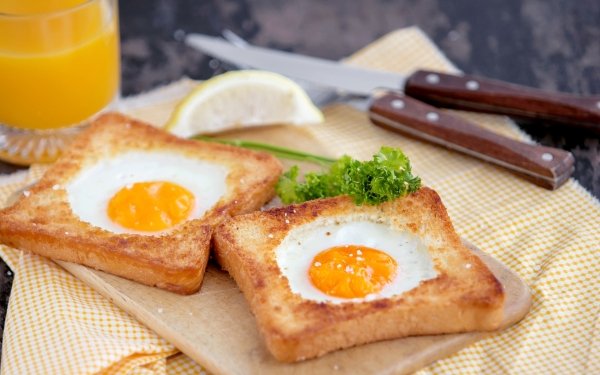 Food Egg Toast Still Life HD Wallpaper | Background Image
