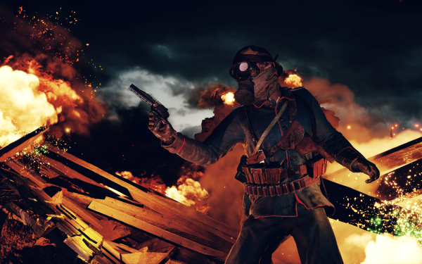 Video Game Battlefield 1 Battlefield Soldier Fire Gas Mask HD Wallpaper | Background Image