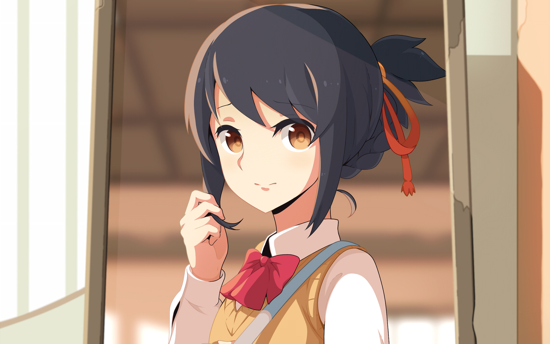 Download Your Name. Mitsuha Miyamizu Anime HD Wallpaper