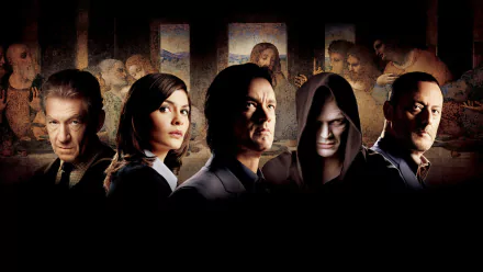 Jean Reno Ian McKellen Paul Bettany Audrey Tautou Tom Hanks movie The Da Vinci Code HD Desktop Wallpaper | Background Image