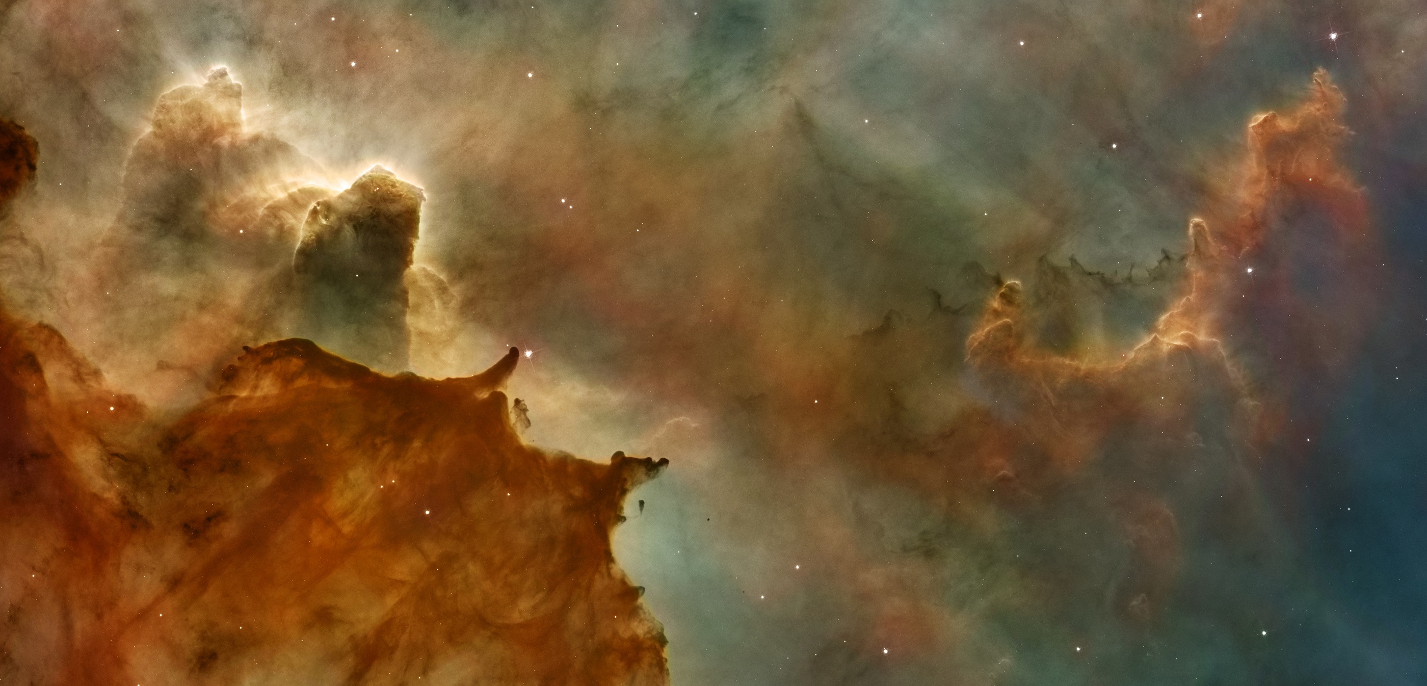 Mystic Mountain of Carina Nebula. Deep space look. Science fiction wallpaper.  Elements of this image were furnished by NASA. Stock Illustration | Adobe  Stock