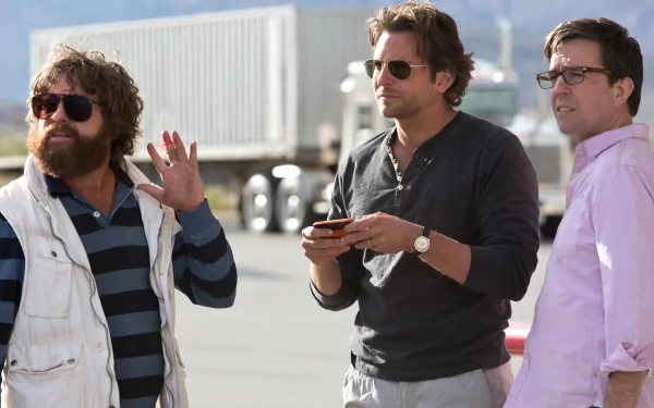 Zach Galifianakis Ed Helms Bradley Cooper movie The Hangover Part III HD Desktop Wallpaper | Background Image