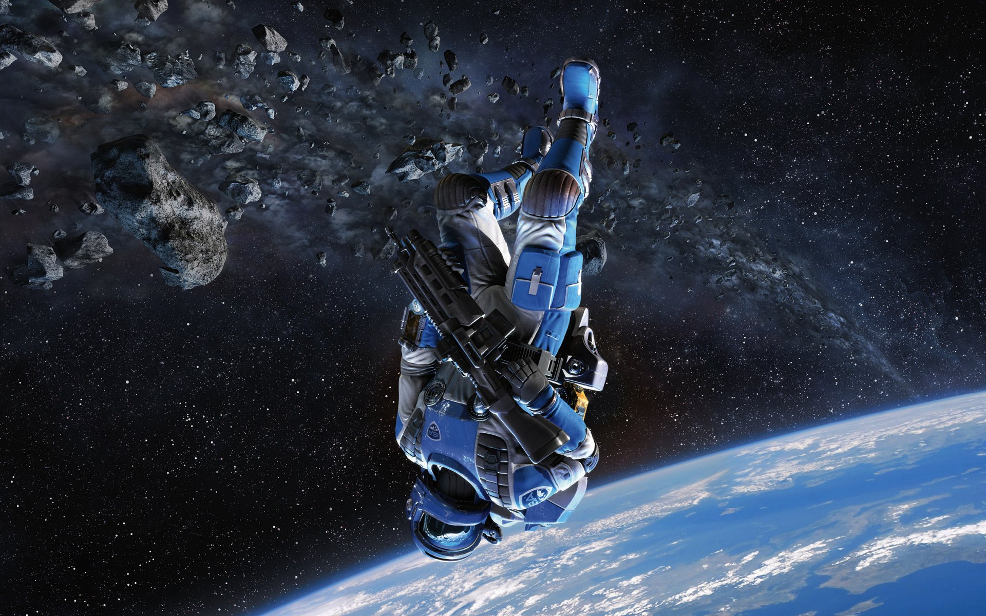 HD Wallpaper of a Stellar Warrior in Space