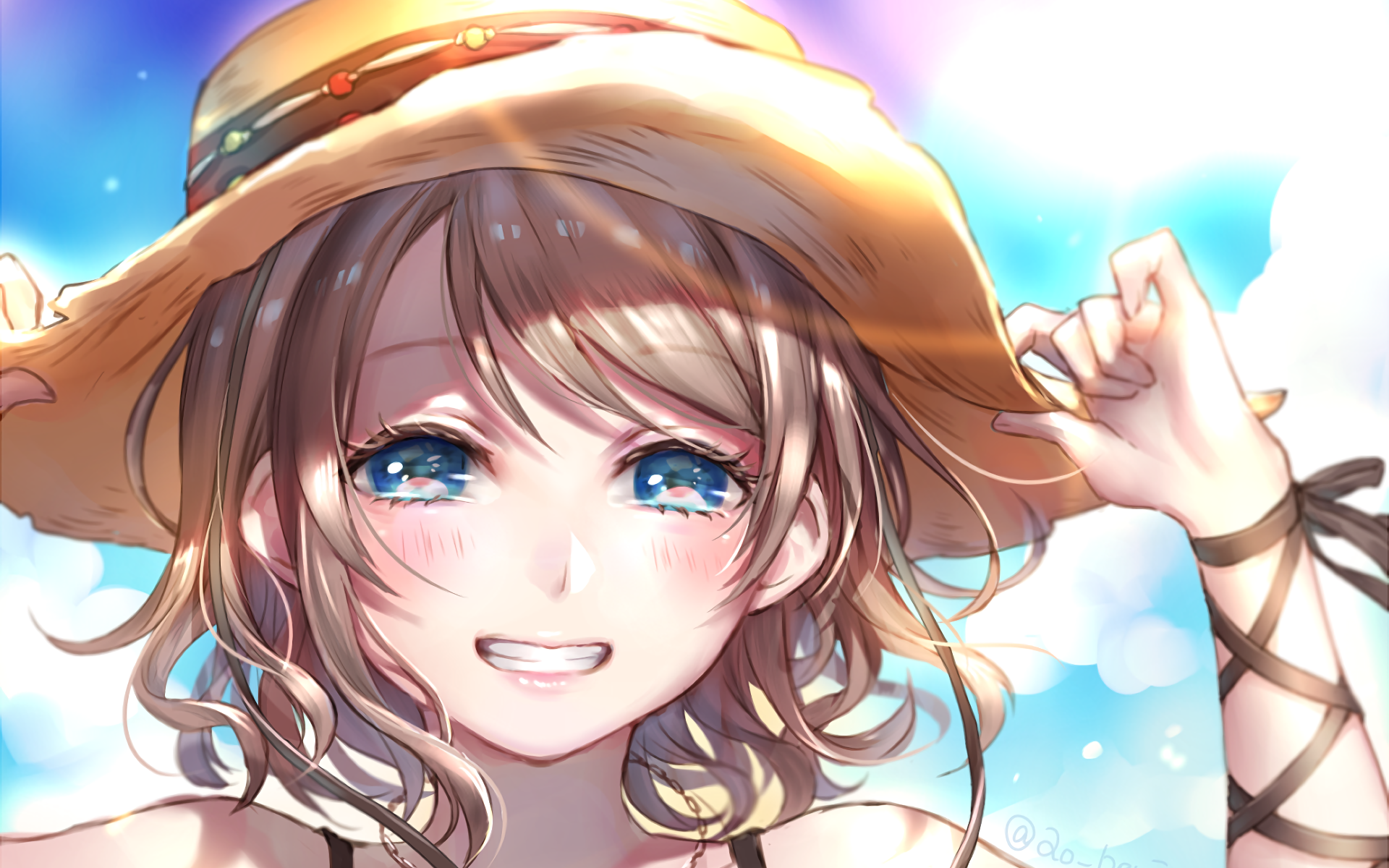 Download You Watanabe Anime Love Live! Sunshine!! HD Wallpaper by 青十紅