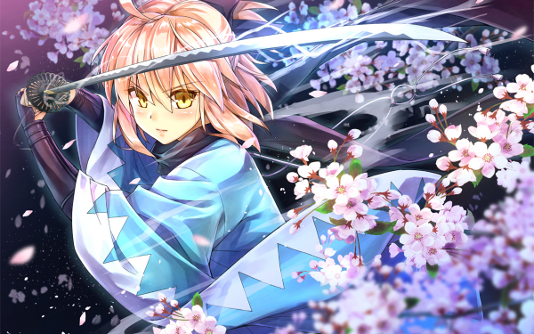 Anime Fate/KOHA-ACE Fate Series Sakura Saber Saber Katana HD Wallpaper | Background Image
