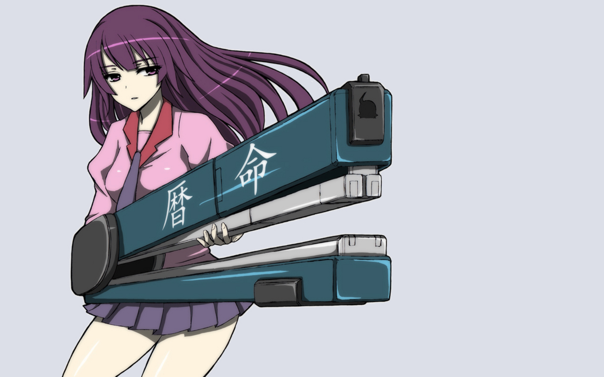 Hitagi Senjōgahara — Stapler Queen (Monogatari HD Wallpaper ...