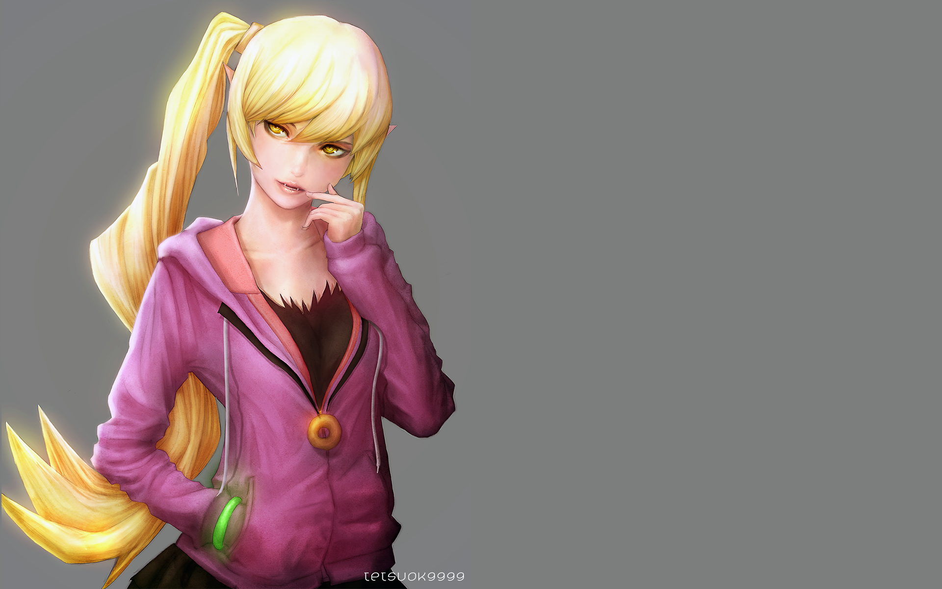 Download Kiss-shot Acerola-orion Heart-under-blade Shinobu Oshino Anime  Monogatari (Series) HD Wallpaper