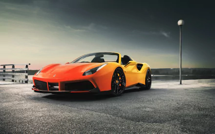 yellow car car Ferrari vehicle Ferrari 458 Spider HD Desktop Wallpaper | Background Image