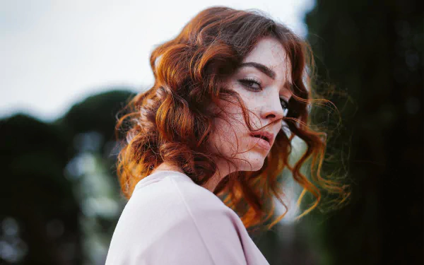 freckles redhead woman model HD Desktop Wallpaper | Background Image