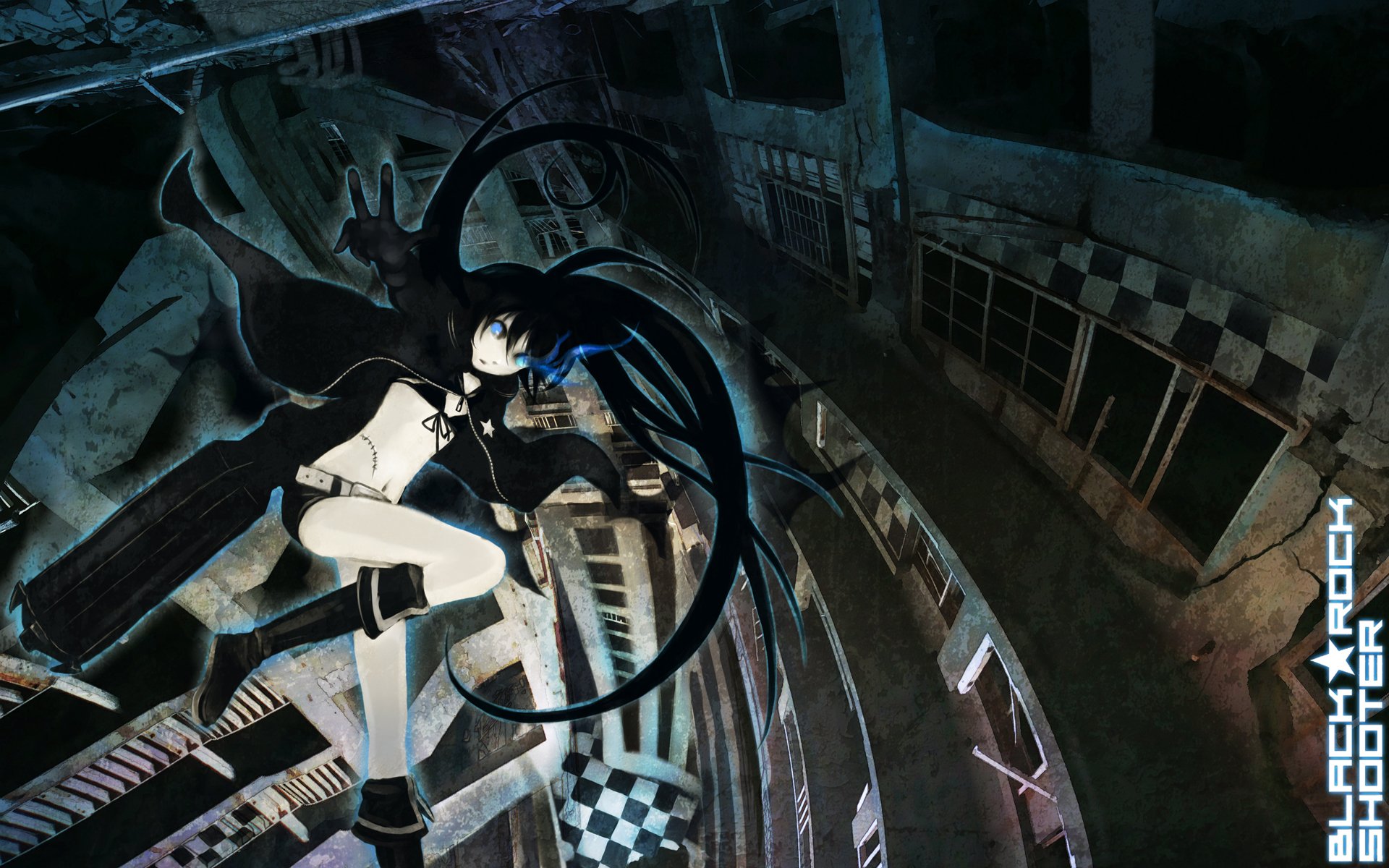 HD Wallpaper of Black Rock Shooter: A Dynamic Anime Experience