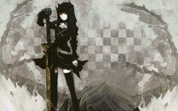 cute Anime Black Rock Shooter cute anime HD Desktop Wallpaper | Background Image