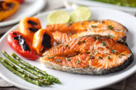 salmon seafood food fish HD Desktop Wallpaper | Background Image