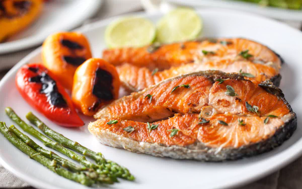 salmon seafood food fish HD Desktop Wallpaper | Background Image