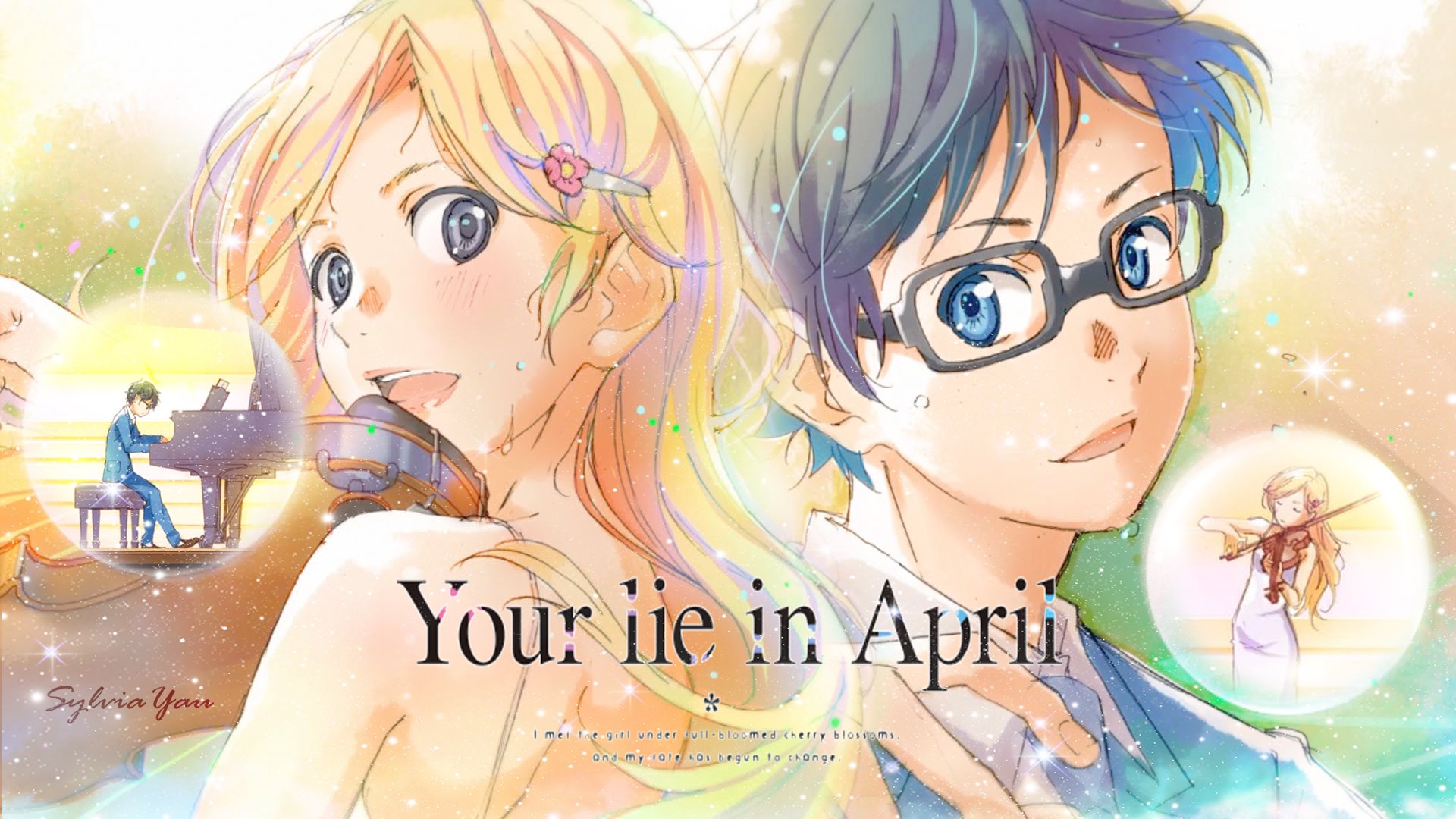 Download Kousei Arima Kaori Miyazono Anime Your Lie In April HD Wallpaper