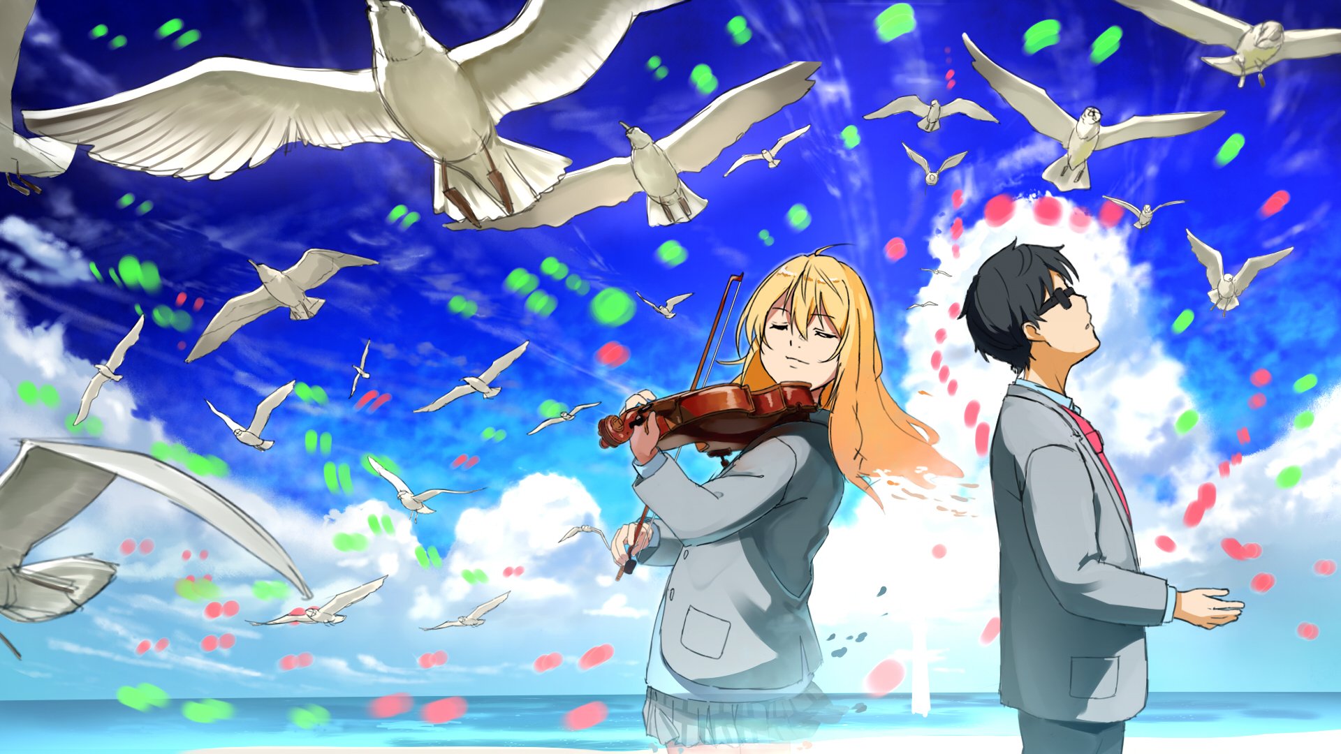 Anime Your Lie In April Hd Wallpaper