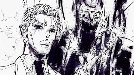 Killer Queen (Jojo's Bizarre Adventure) Yoshikage Kira Anime Jojo's Bizarre Adventure HD Desktop Wallpaper | Background Image